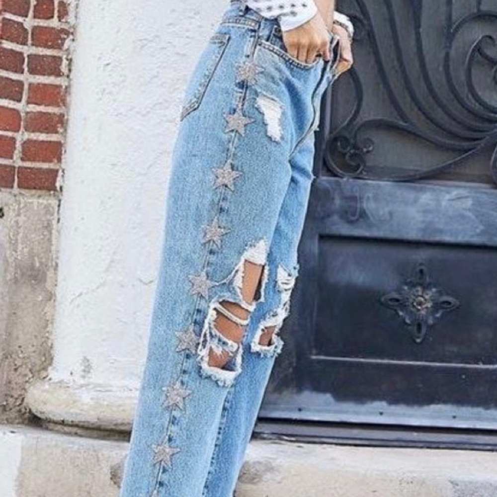 Carmar Denim Hermia Sabella Rhinestone Star Jeans